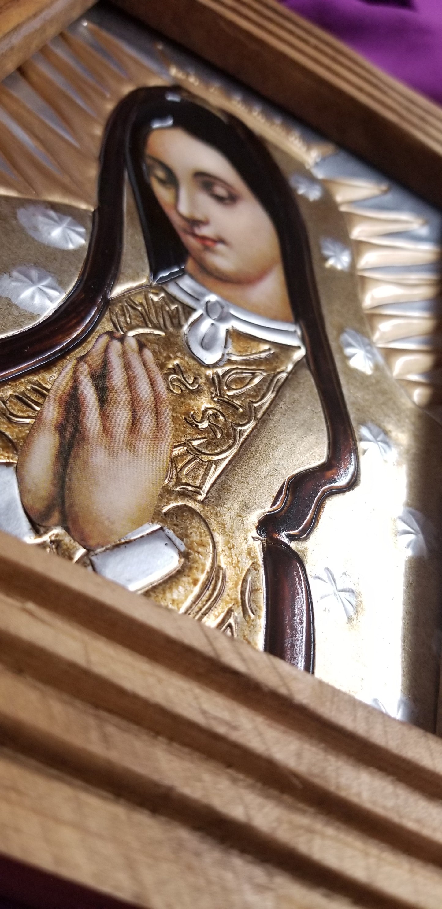 Virgen de Guadalupe en madera