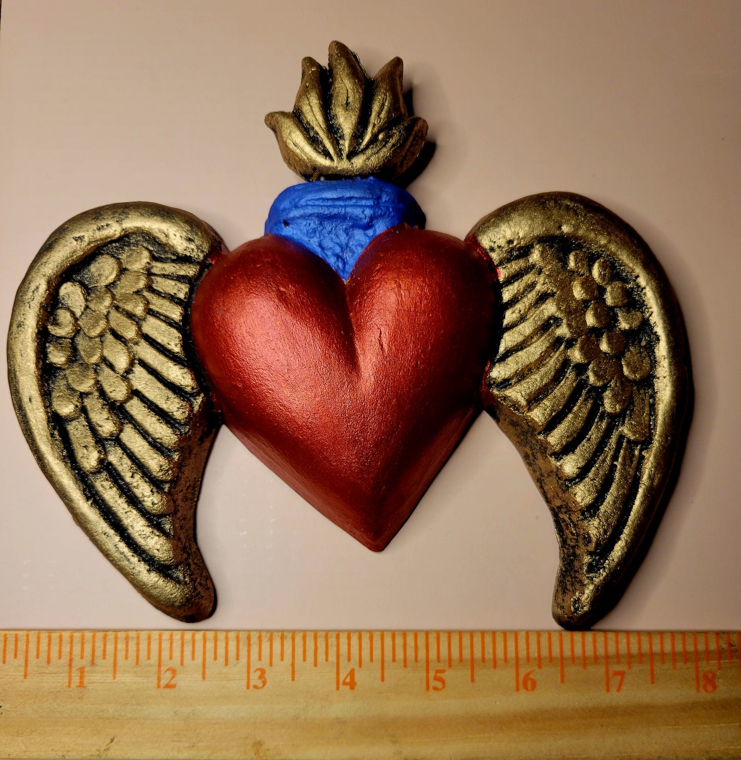 Corazon con Alas (barro)