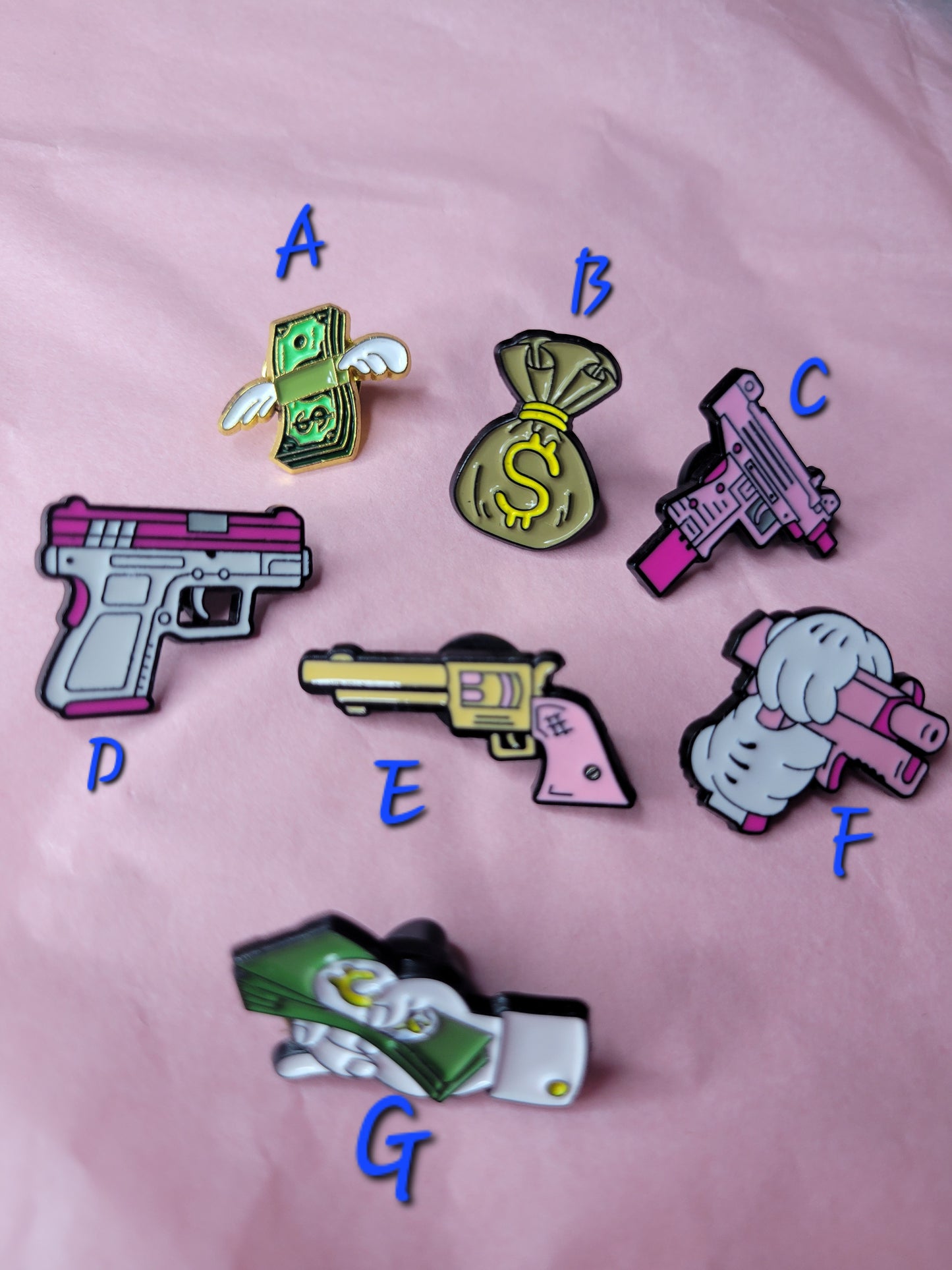 Money money pins