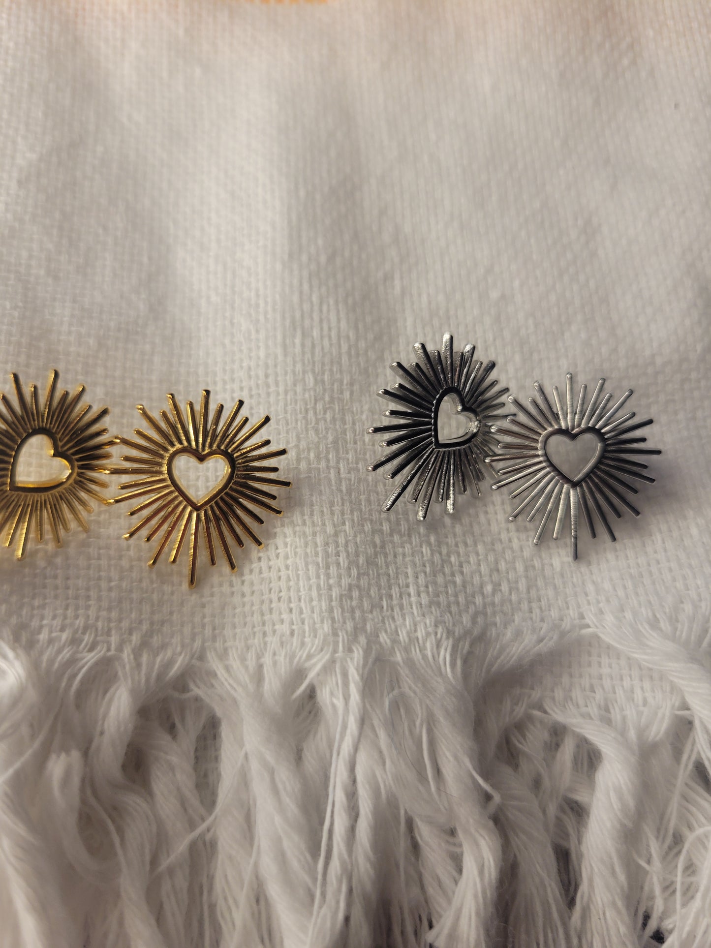 Aretes de corazon