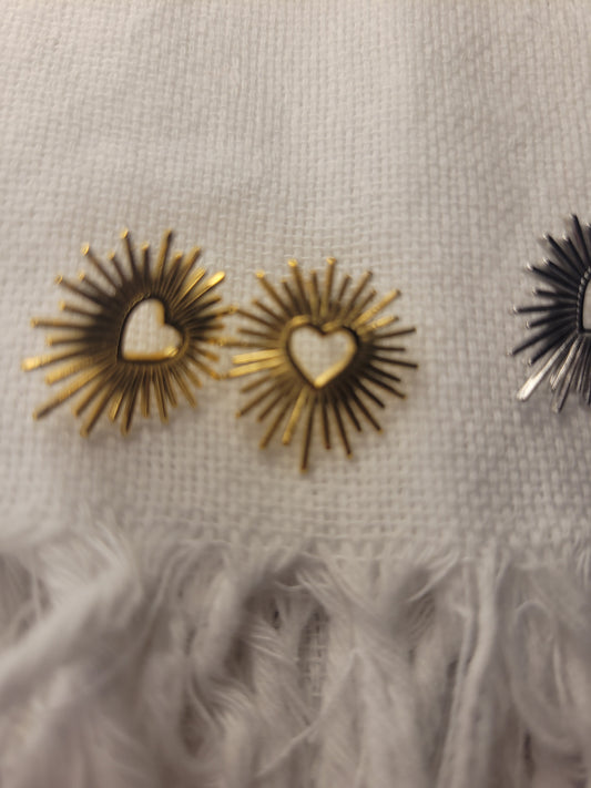 Aretes de corazon