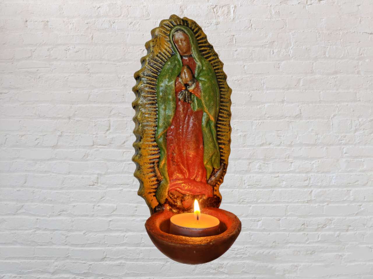 Virgencitas candle holder