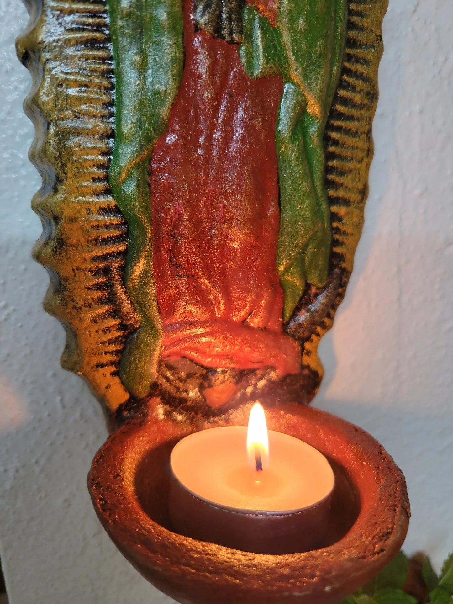 Virgencitas candle holder