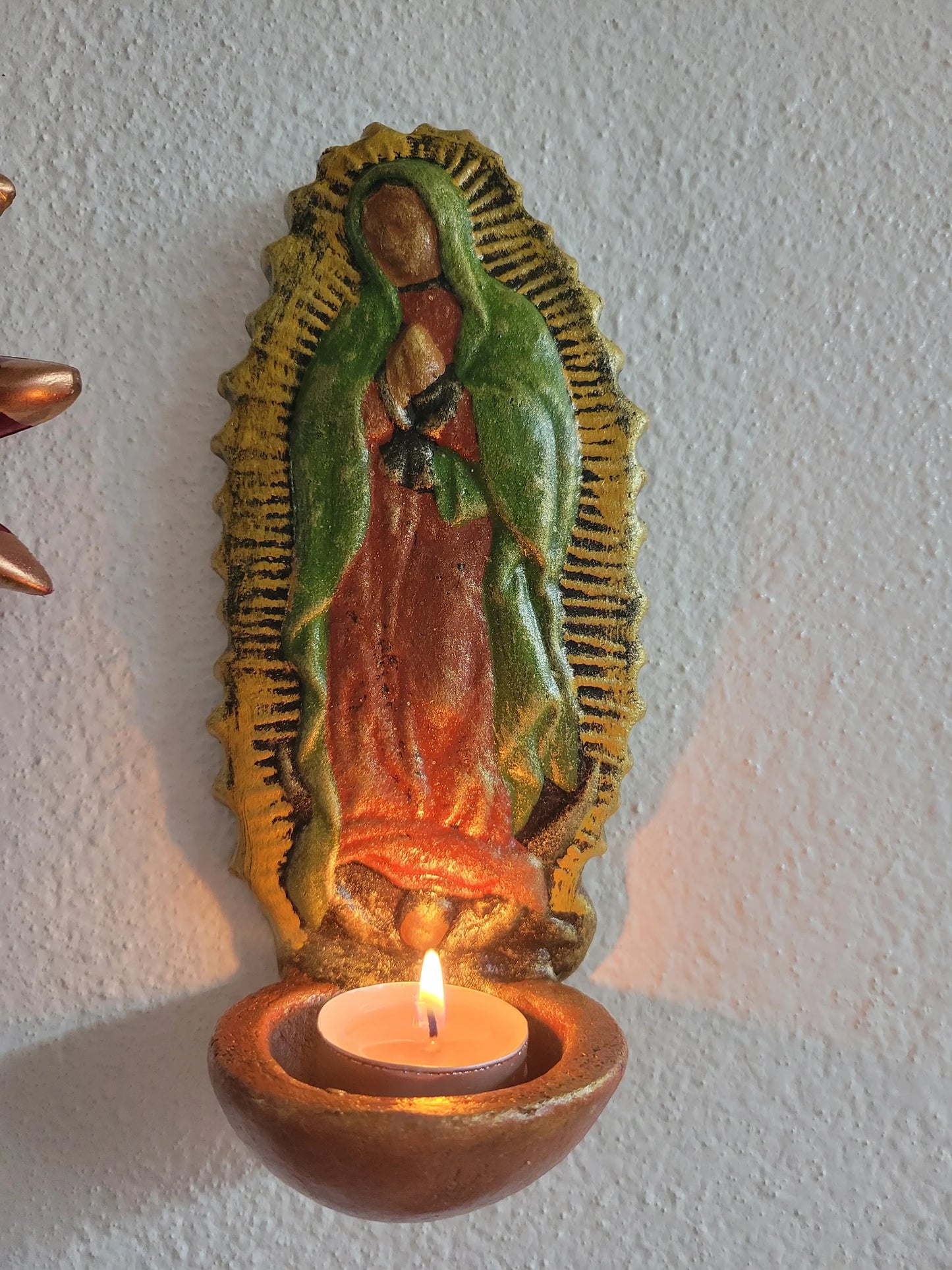 Virgencitas candle holder