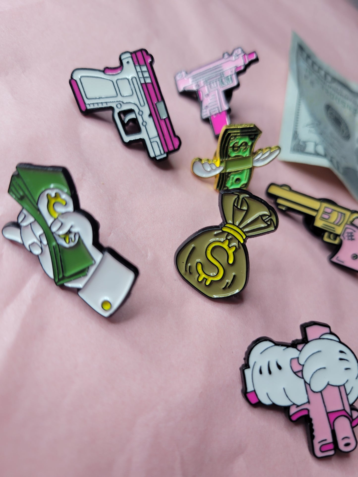 Money money pins