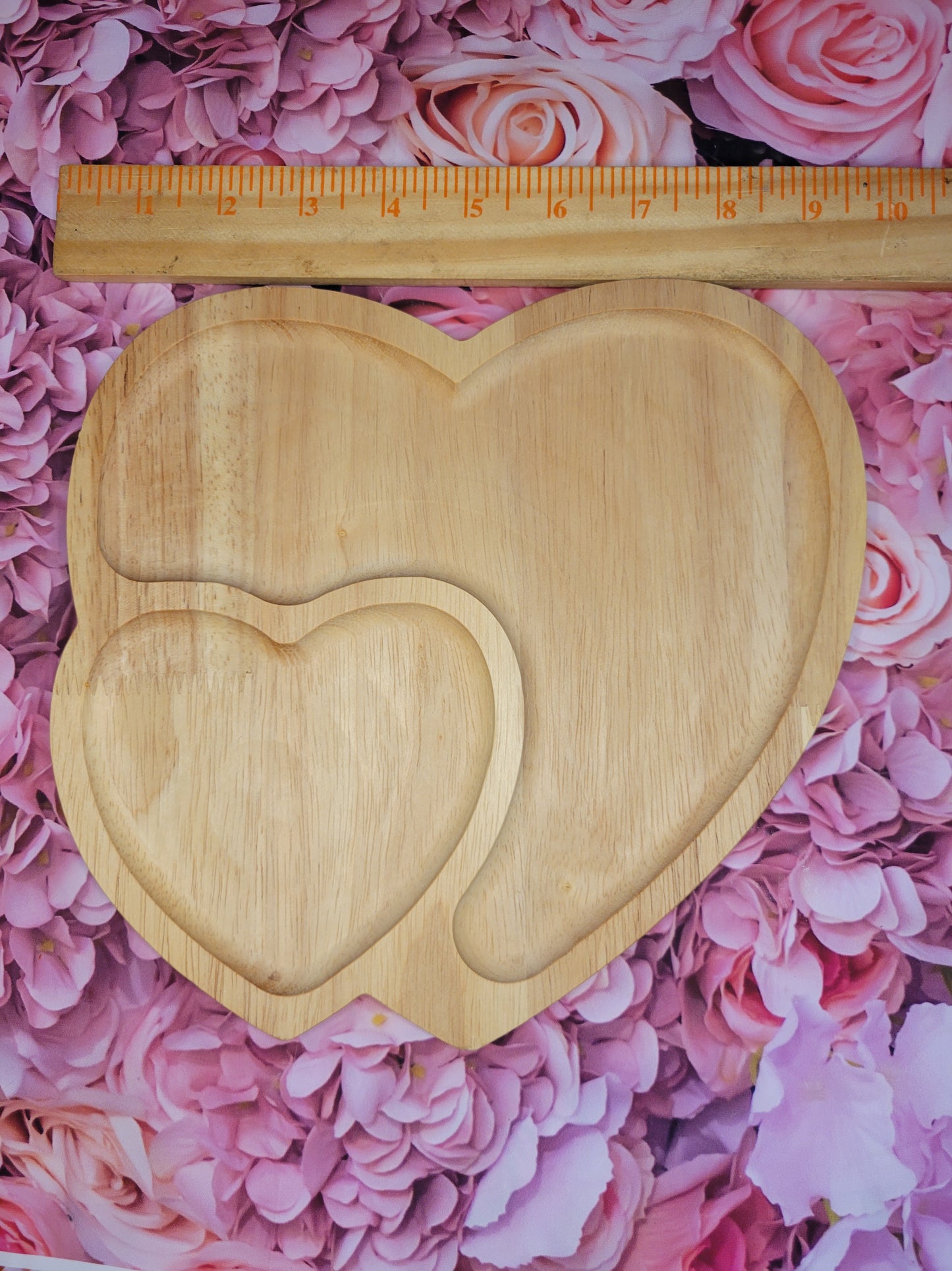 Heart trays (wood)