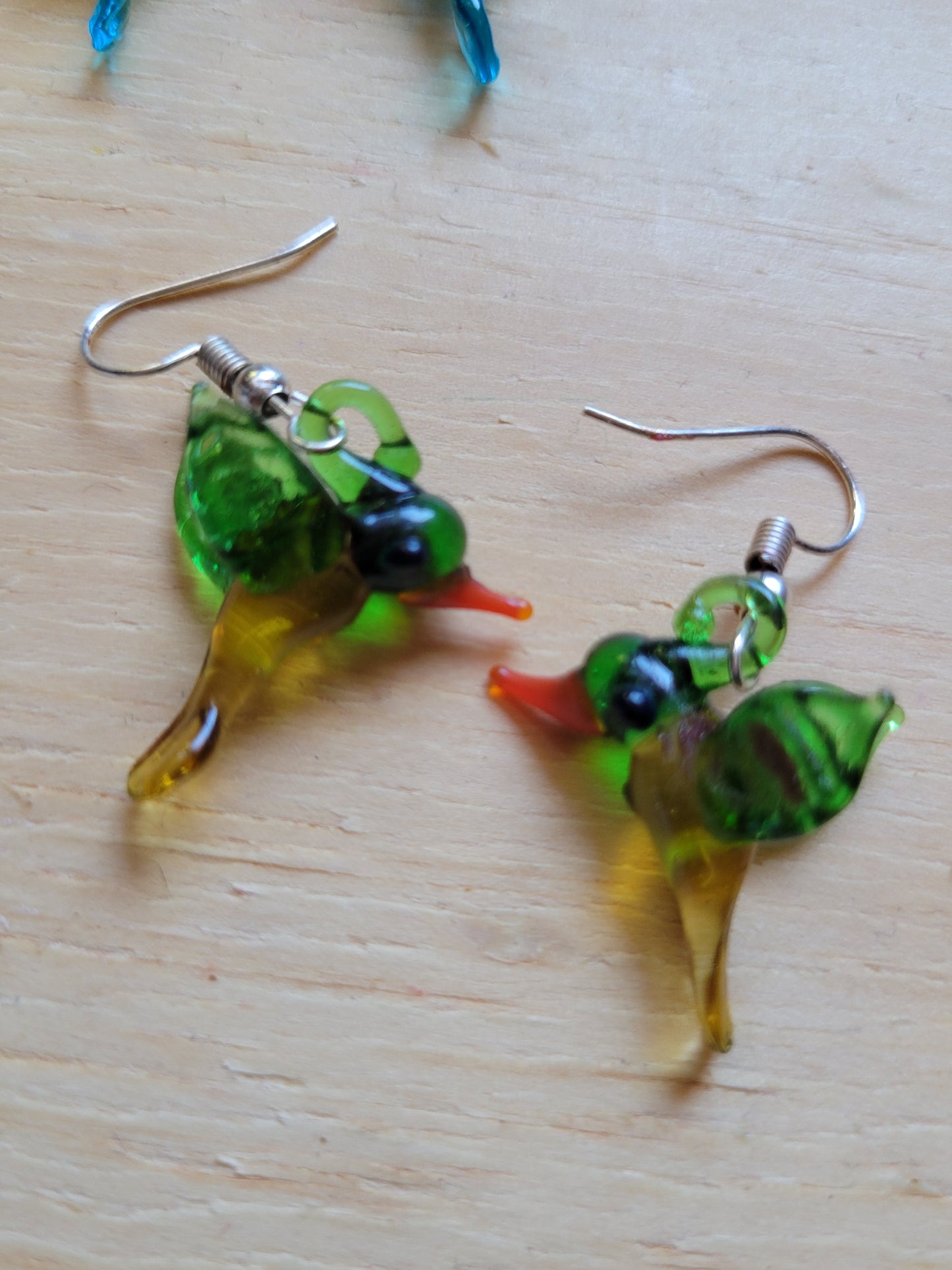 Aretes Colibri vidrio